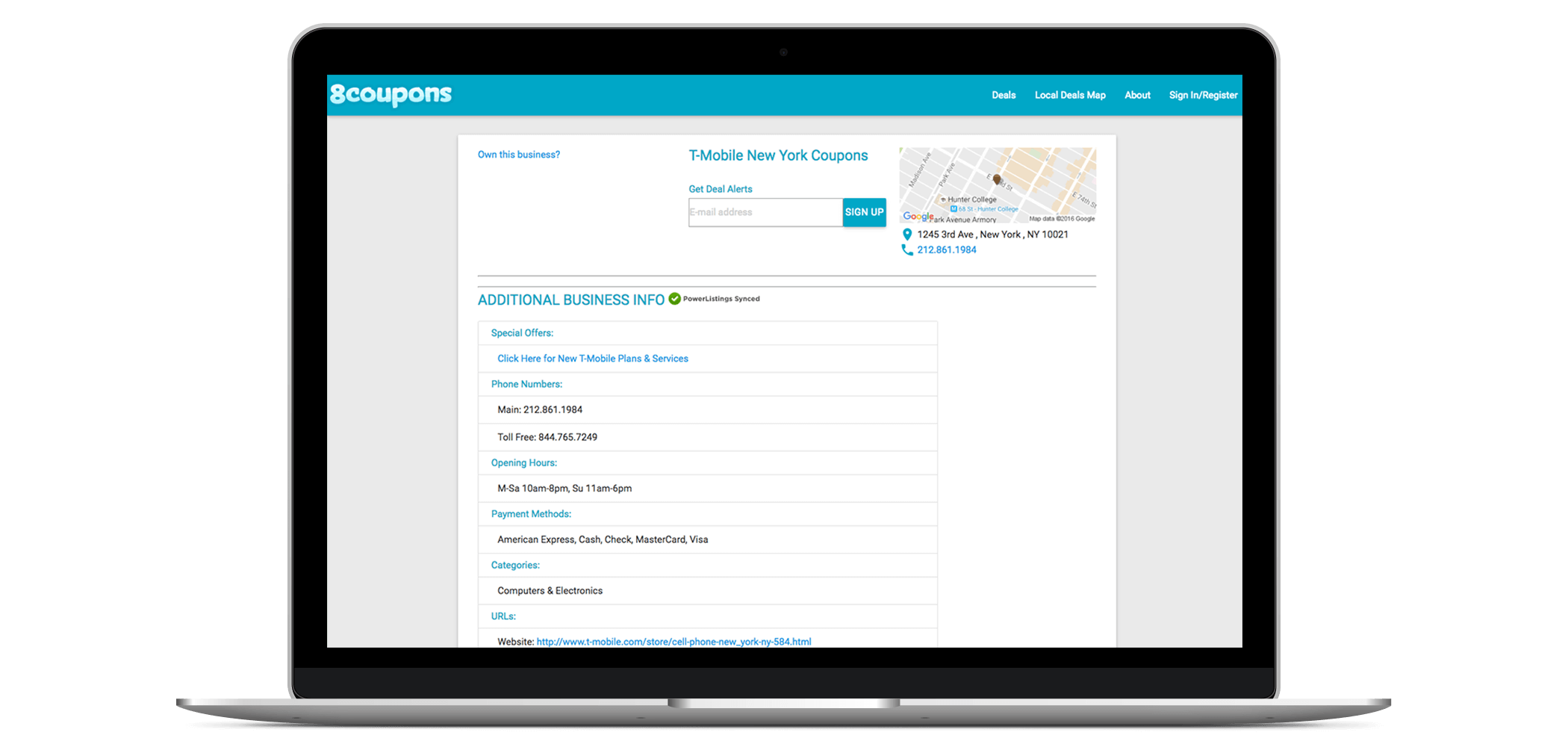 Add Your Business to 8coupons
