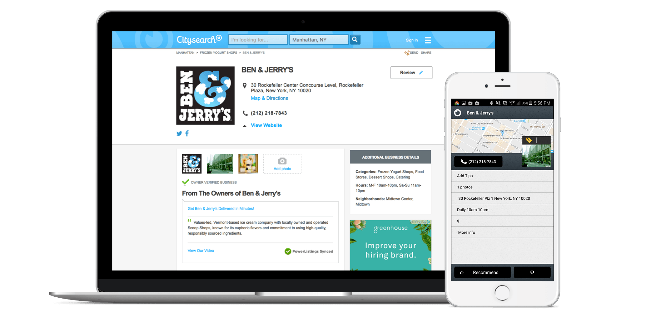 Add Your Business to Citysearch