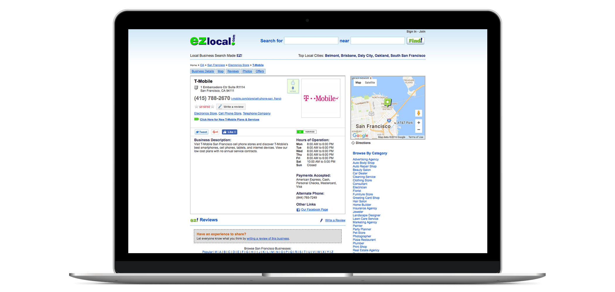 Add Your Business to EZlocal