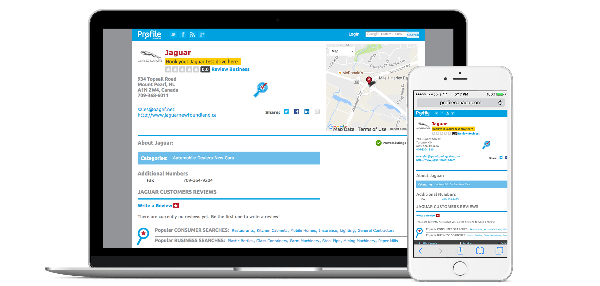Add Your Business to Profile Canada