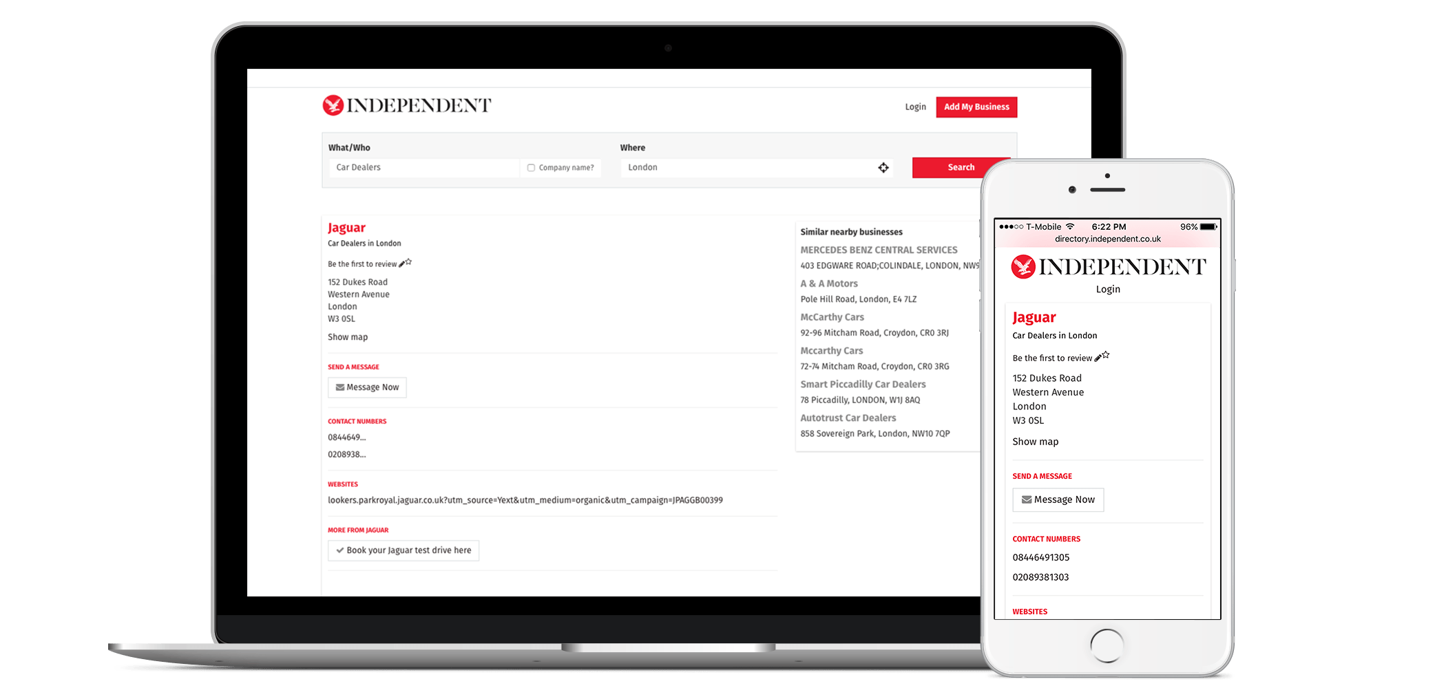 Add Your Business to The Independent