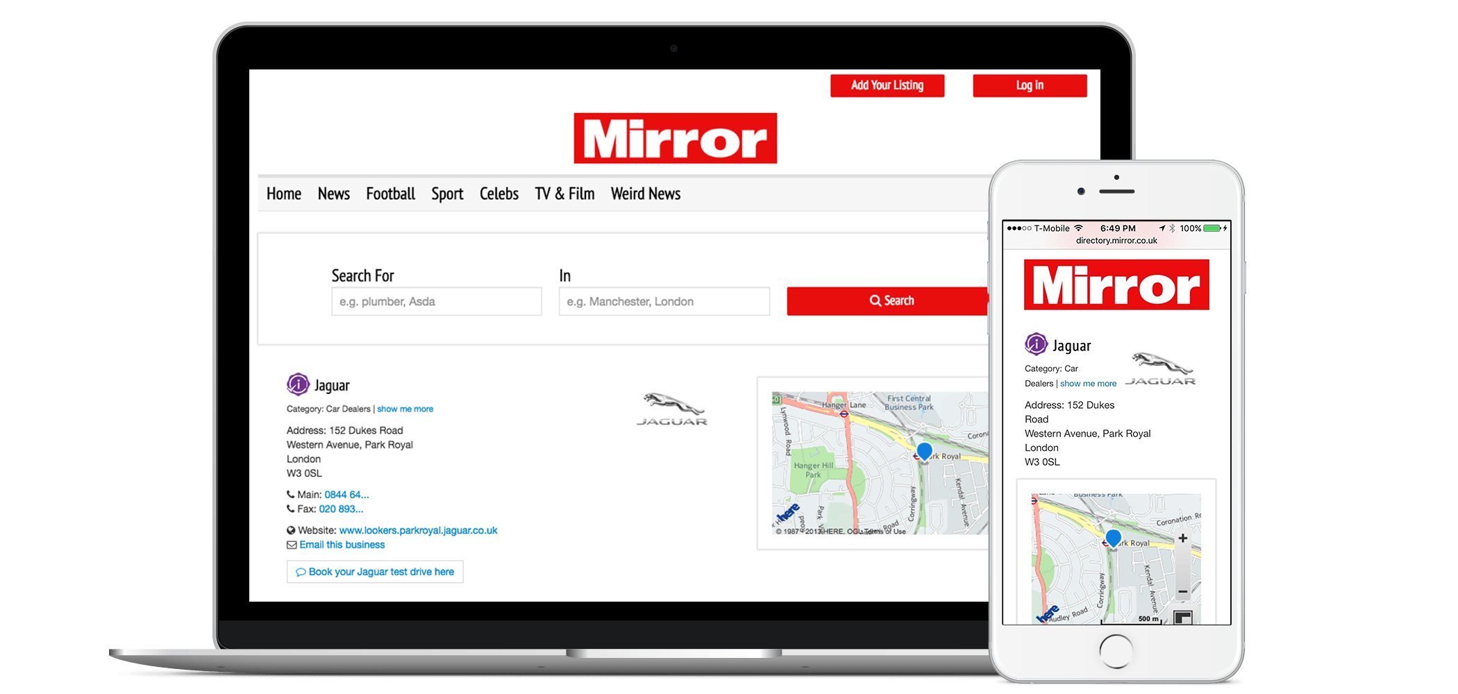 Add Your Business to The Mirror