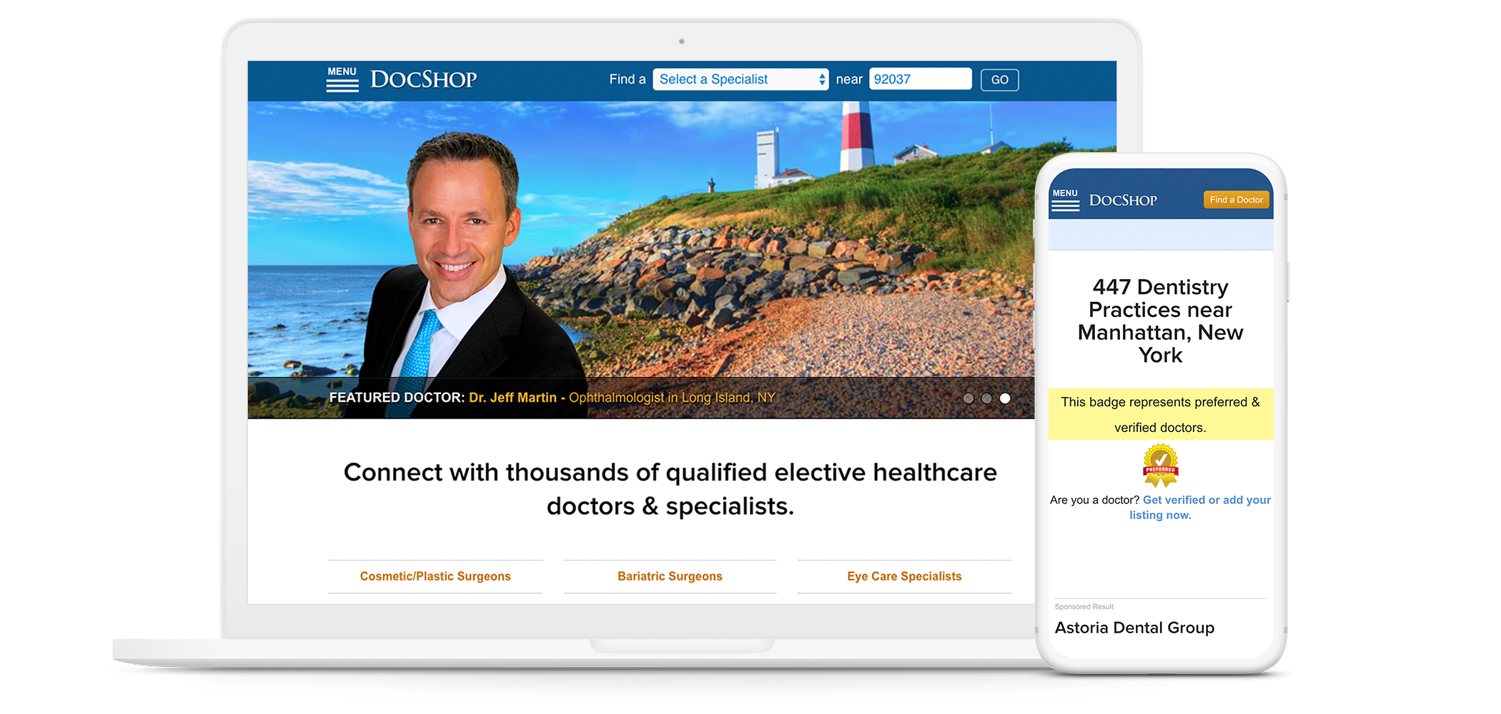 Add Your Healthcare Providers and Facilities to DocShop