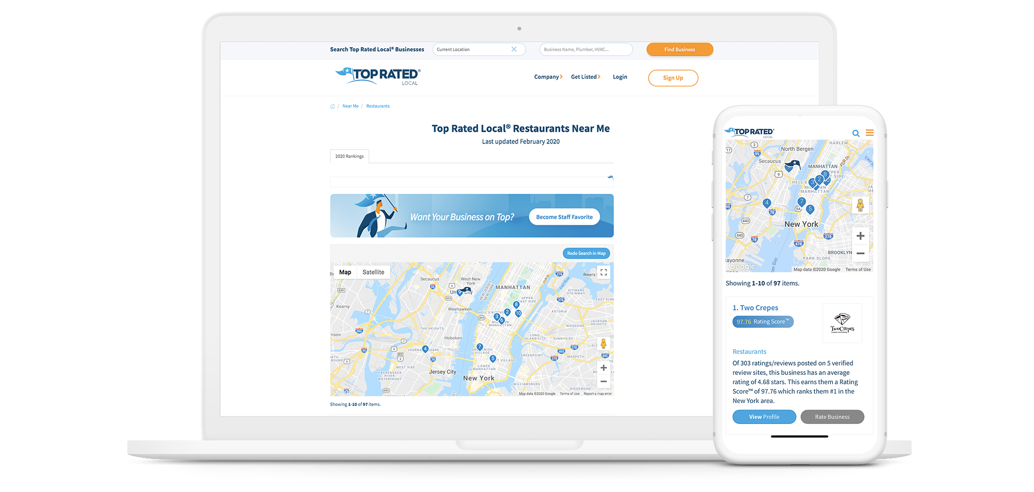 Get Your Business Listed on Top Rated Local